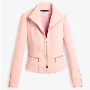 Pink moto jacket